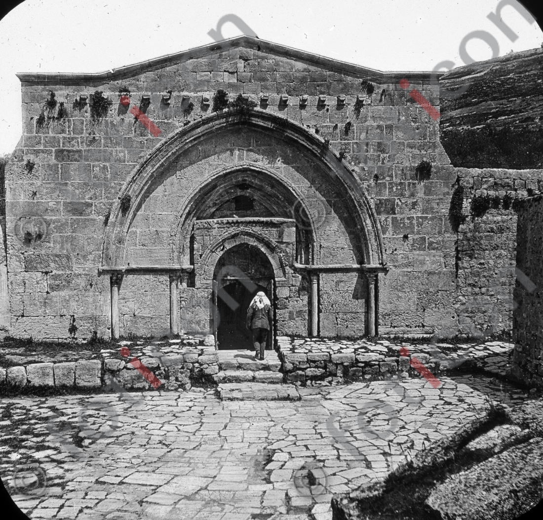 Mariengrab | Tomb of the Virgin Mary - Foto foticon-simon-149a-029-sw.jpg | foticon.de - Bilddatenbank für Motive aus Geschichte und Kultur